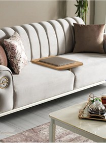 Resim Lena Koltuk Sehpası - 40x30 - Atlantik Çam Atlantik Çam 