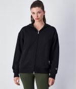 Resim Champion Script Shop Hooded Full Zip Sweatshirt 