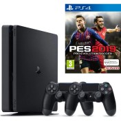 Resim Sony Playstation 4 Slim + 2.Dualshock + PS4 Pes 19 