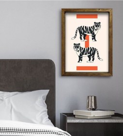 Resim Bk Gift Yatak Odası Konseptli Doğal Masif Ahşap Çerçeveli Tablo 4 (551112714) 