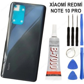 Resim Xiaomi Redmi Note 10 Pro Arka Cam Kapak Batarya Pil Kapağı +Tamir 