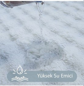 Resim Bubble Krem Büyük Banyolar İçin 2'li Banyo Paspas Seti Kaymaz Tabanlı Yıkanablir Klozet Takımı Krem 