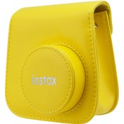 Resim Instax mini 9 Sarı Deri Çanta 