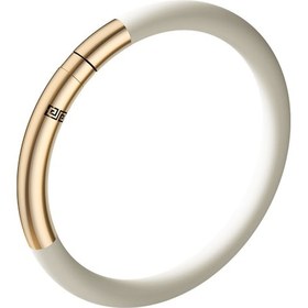 Resim Yuntech01 Çocuklar İçin Vintage Silikon Bilezik, Dış Etkinliklerde Uyuzlardan Koruma, Manyetik Kapanma, 6 Adet Kovucu Çubuk Beyaz Altın 