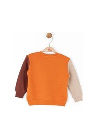 Resim Nk Kids Erkek Bebek Pamuklu Orta Kalınlık Sweatshirt-14724 Turuncu 