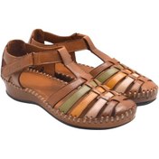 Resim Kadın Comfort Deri Sandalet Taba 23033319y Yetişkin 