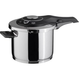 Resim Jumbo Procook Siyah Açık Gri Paslanmaz Çelik 6 Lt Düdüklü Tencere 