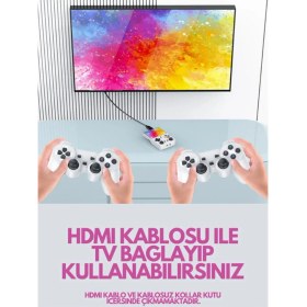 Resim İlkyaz Fashion M21 64GB IPS Hdmi Tv 20000+ Oyunlu Retro Arcade Atari Psp/ps1/fıfa Gta Mario Games Oyun Konsolu 