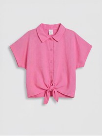 Resim LC Waikiki LCW Kids Önü Bağlamalı Kız Çocuk Gömlek 