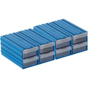 Resim 8 Çekmeceli Şeffaf Plastik Kutu, Organizasyon ve Saklama Için Ideal 