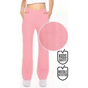 Resim Denokids Kız Çocuk Boru Paça Pembe Basic Eşofman Altı 