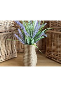 Resim Opencart Dört Köşe Sarmal Halat Vazo Sadece Plastik Aparattır 