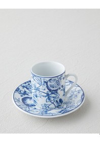 Resim English Home Liana Porselen 4 Parça 2 Kişilik Kahve Fincan Takımı 80 Ml Lacivert-beyaz Lacivert-beyaz 