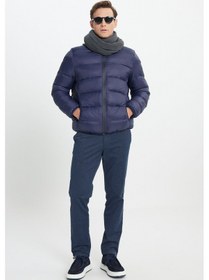 Resim Ac&Co / Altınyıldız Classics Erkek Lacı Standart Fit Soğuk Geçirmez Casual Mont Lacı Lacivert 