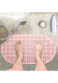 Resim Dln Shop Massage Bath Math Banyo & Duş Kaydırmazı Pembe Renk Masajlı Model Banyo Paspas V-142 Pembe 