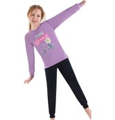 Resim Ersoy 750u Kız Çocuk Uzun Kollu Pijama Takımı-mor Mor 