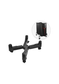 Resim Sones 5-tekerlekli Ayarlanabilir Hareketli Kasnak X-tipi Bilgisayar Ana Bilgisayar Plastik Şasi Tepsi Tutucu Siyah 