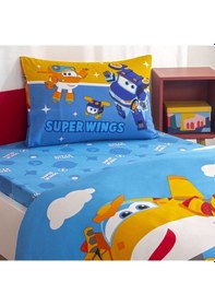 Resim Taç Lisanslı Harika Kanatlar Fliying Tek Kişilik Pamuk Nevresim Takımı 000000001000050023 Çok Renkli 