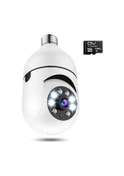 Resim Springsun E27 Ip Kamera 1080p, 355 Pan/90 Tilt, İkili Ses, Otomatik Takip, İki Yönlü Konuşma, Ir Gece Görüşü, 128gb Tf Kart Desteği, Ip66 Su Geçirmez 