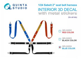 Resim Sabelt 2inch Seat Belt Harness - Blue (With Metal Stickers / For All Kits) 
