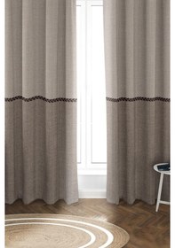 Resim Parlak Saten Mikro Kumaş Çift Kanat Fon Perde Takımı Prd0008 Renkli 