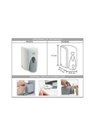 Resim Vialli S5 Hazneli Dezenfektan Dispenseri 500 Ml Beyaz 