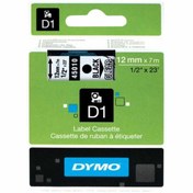 Resim Dymo 45010 Şeffaf/Siyah D1 Yedek Şerit 12 MM X 7 M 