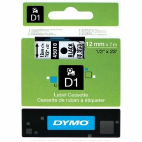 Resim Dymo 45010 Şeffaf/Siyah D1 Yedek Şerit 12 MM X 7 M 