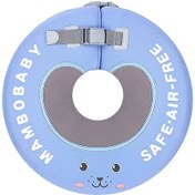 Resim Shineyee Mambobaby B502 Şişirme Gerektirmeyen Bebek Boyun Simidi - 0-12 Aylık Bebekler İçin Havuz Ve Küvet Kullanımı Mavi 