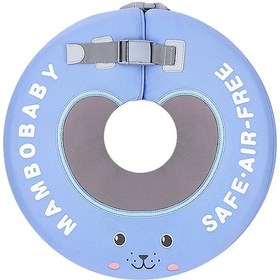 Resim Shineyee Mambobaby B502 Şişirme Gerektirmeyen Bebek Boyun Simidi - 0-12 Aylık Bebekler İçin Havuz Ve Küvet Kullanımı Mavi 