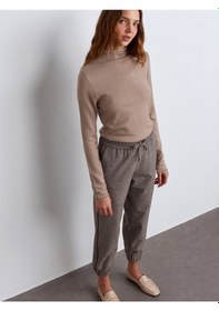 Resim Dilvin 71608 Manşetli Jogger Pantolon Kahverengi Kahve 