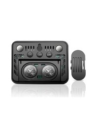 Resim Ganzhoushop Ve Termometre Takvimli Sürekli Sones Sıcaklık Nem Monitörü Mekan İç Higrometre Dijital Ekranlı 