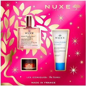 Resim Nuxe Floral Gift Set - Çok Amaçlı Kuru Yağ 50 ml + Nemlendirici Krem 30 ml + Lip Balm 15 gr 
