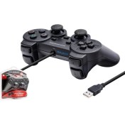 Resim Oyun Kolu Pc Titeşimli USB 2.0 140 cm Kablo Sağlam Analog Kontrol Yapısı, Tuş Takımları, Titreşim Özelliği 1ADET 
