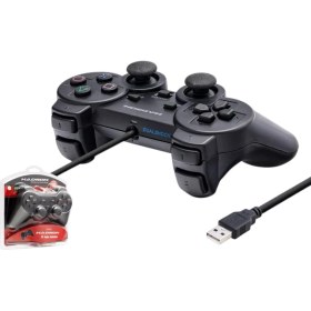 Resim Oyun Kolu Pc Titeşimli USB 2.0 140 cm Kablo Sağlam Analog Kontrol Yapısı, Tuş Takımları, Titreşim Özelliği 1ADET 