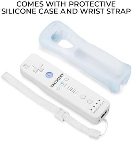 Resim Wii Remote and Nunchuck Controller Bundle with Charging Dock - 2 Pack Motion Plus Remotes, 2 Nunchucks, 1 Charging Station, Compatible with Nintendo Wii & Wii U - White 