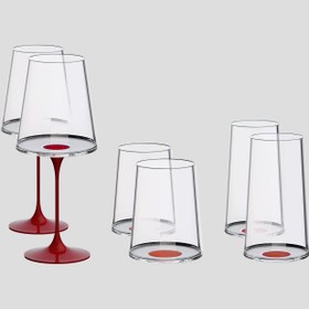 Resim Split Glass - Tüm Bardaklar - Kırmızı (2'li Set) 