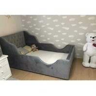 Resim Puf Bebe Montessori 120X200 Mdf Çocuk Yatağı 