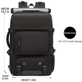 Resim Willowhaven Siyah Usb Şarjlı Büyük Su Geçirmez Seyahat Sırt Çantası Ayakkabı Bölmeli Diğer 