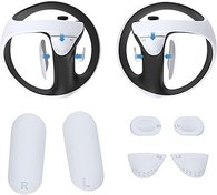 Resim Digicharge Controller Grips for PSVR 2, PS VR2 Accessories Silicone Cover, PlayStation VR 2 Handle Pads, Soft Comfort Anti-Skid Anti-Sweat, (White) 