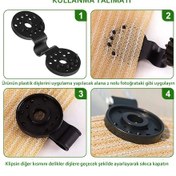 Resim Sivor 50 Adet File Branda Karavan Çadırı Muşamba Klipsi 