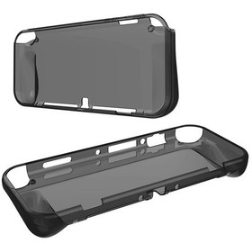 Resim Cbtx Nintendo Switch Uyumlu Oled Tpu Clear Koruyucu Kılıf Oyun Konsolu Dalgalı Kabuk Transparent Siyah 