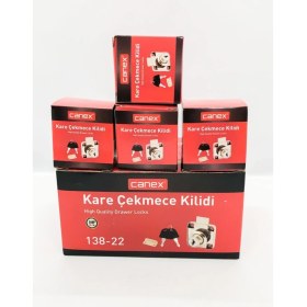 Resim Kare Çekmece Kilidi 12 Adet 