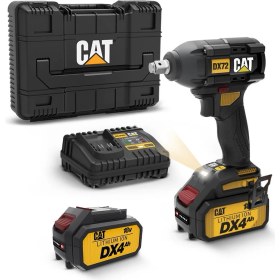 Resim Cat DX72 18VOLT/4.0AH Li-Ion Çift Akülü Şarjlı 350NM Kömürsüz Profesyonel Somun Sıkma 