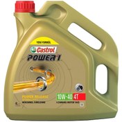 Resim Castrol Power 1 4T 10W-40 4 L 4 Zamanlı Motosiklet Motor Yağı 