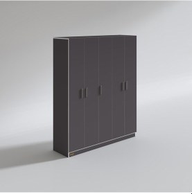 Resim Kenzlife gardırop 5 kapaklı kapılı 150 lilyum gri gardolap dolap 