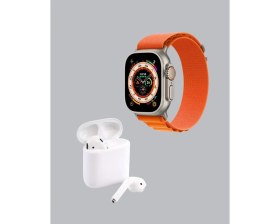 Resim DS LLC Ieg ™ S8 Ultra Akıllı Saat ve Bluetooth Kablosuz Kulaklık 2’li Set DSLLCRS-IEGK34 