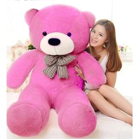 Resim Sole 90 cm Papyonlu Peluş Ayıcık - % 100 Yerli 