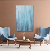 Resim Soyut Büyük Boy El Yapımı Yağlı Boya Tablo 76x105cm 