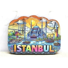Resim Ahşap İstanbul Temalı Magnet Spr4366 